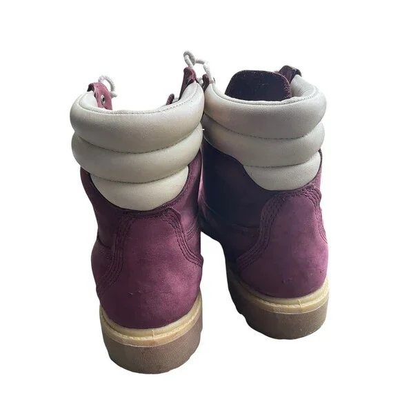 Timberland Champs Limited Edition Collab Work Boots Men 9.5 Purple Suede Nubuck